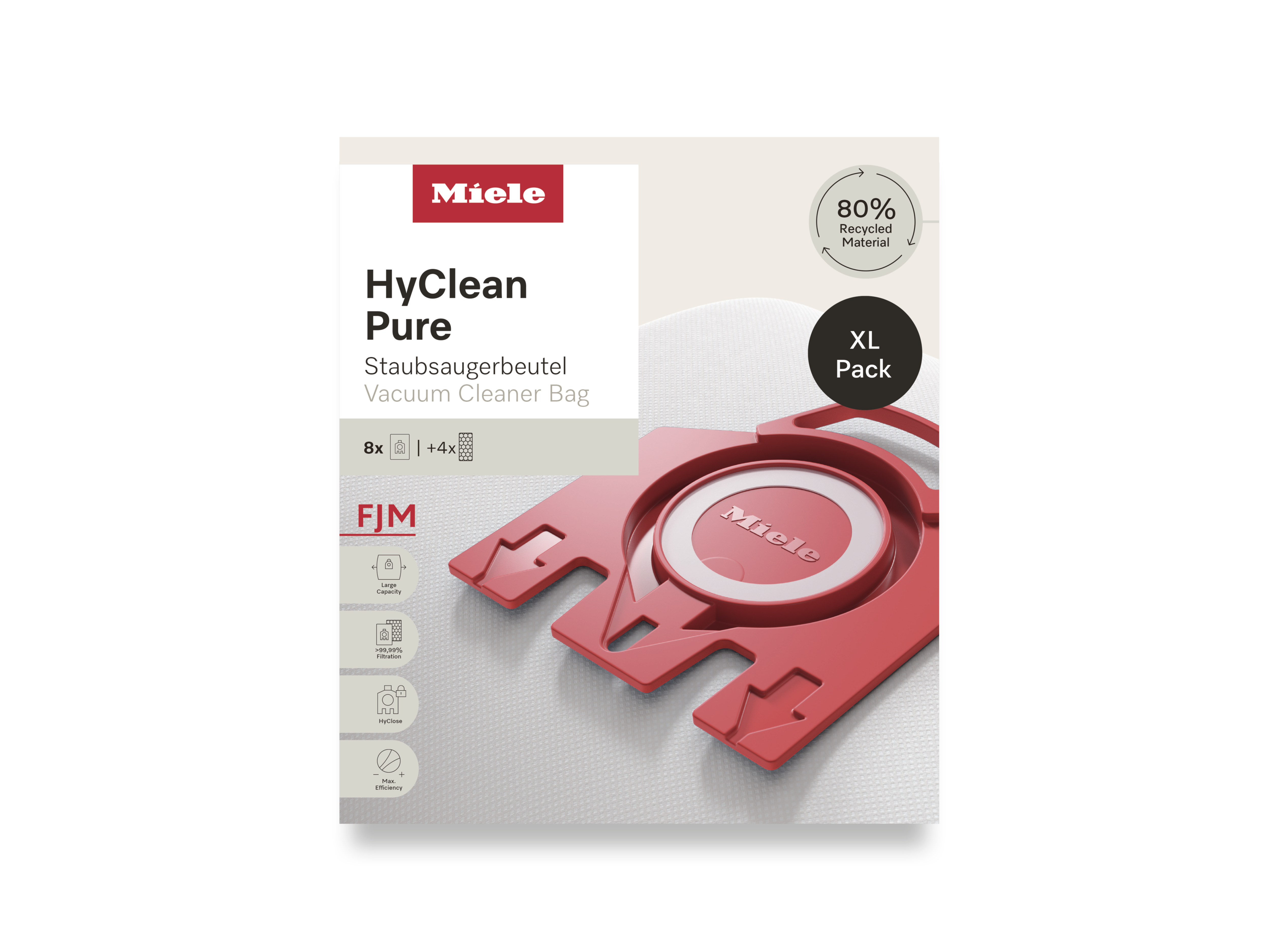 Комплект мешков-пылесборников HyClean Pure FJN XL Miele купить в Краснодаре | Всегда в наличии! | Артикул 12498160 | Официальный сайт