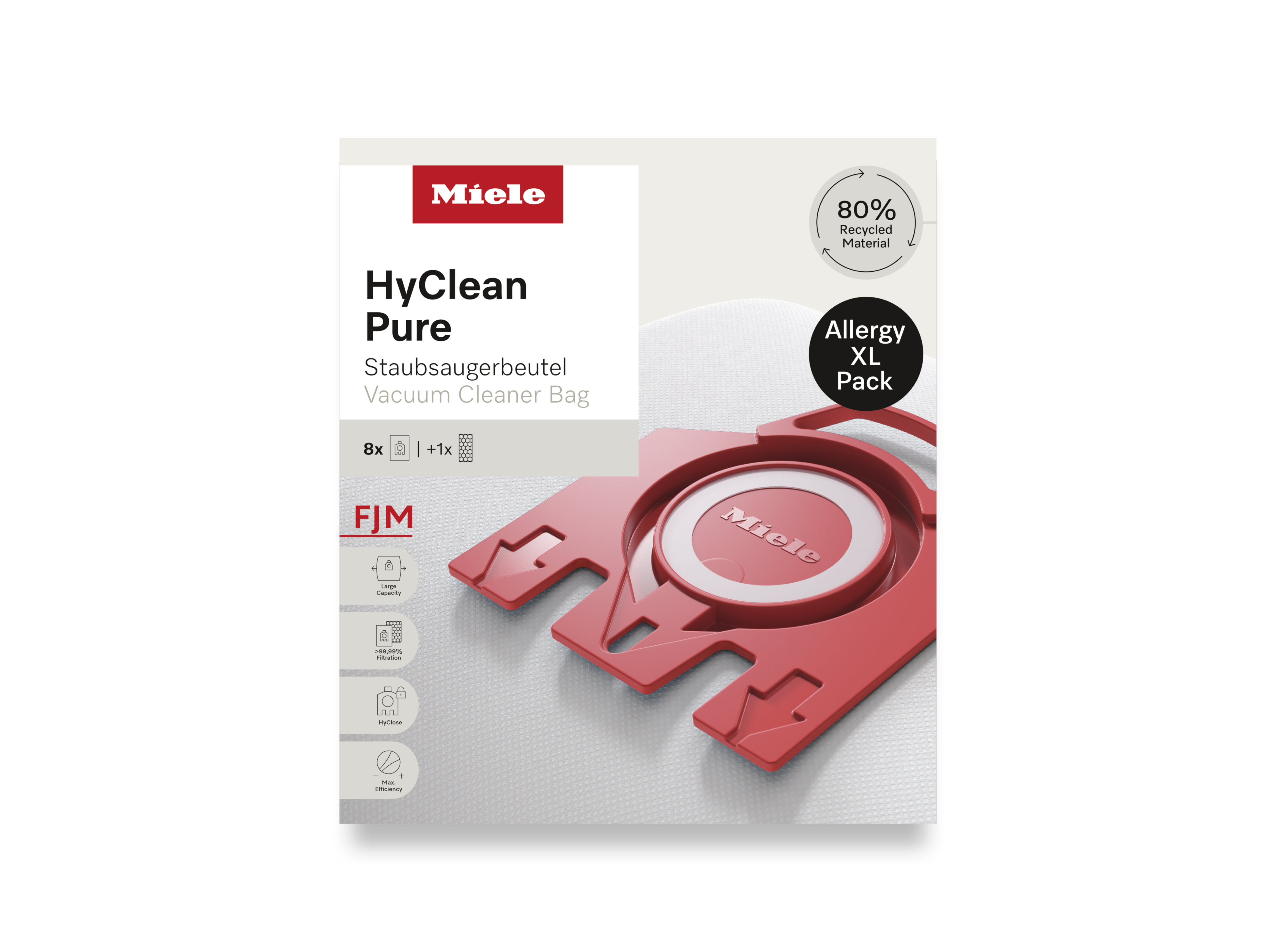 Комплект мешков-пылесборников HyClean Pure FJN Allergy XL Miele купить в Краснодаре | Всегда в наличии! | Артикул 12498190 | Официальный сайт