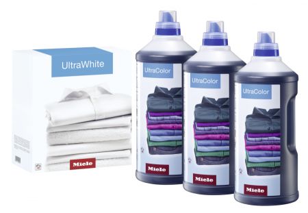 Набор моющих средств для ухода за бельём 3×UltraColor + 1×UltraWhite Miele купить в Краснодаре | Всегда в наличии! | Артикул 11518190 | Официальный сайт